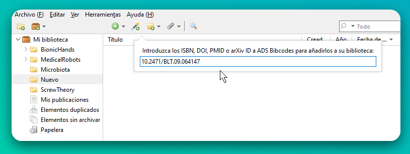 Paso A. Busqueda de archivos por código DOI