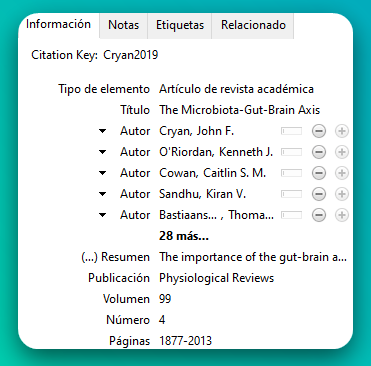 Etiquetas.