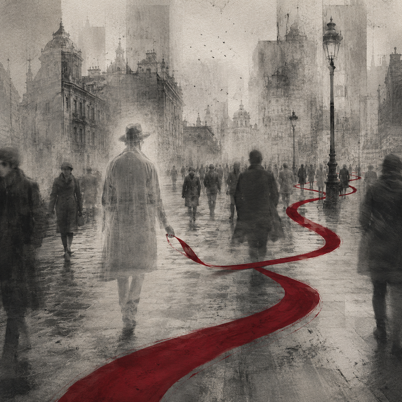 Ilustración editorial para el poema Tragedia de un nombre.