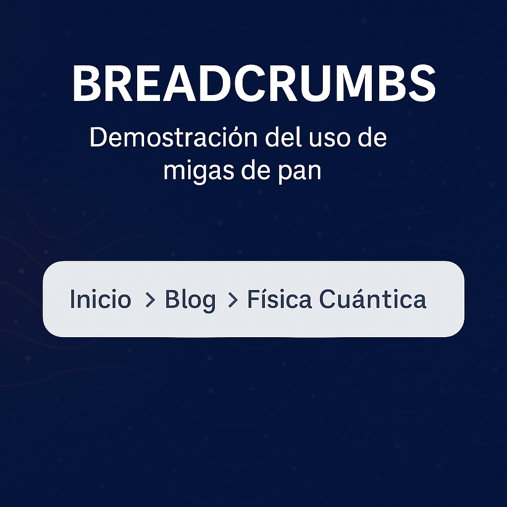 Ilustración abstracta utilizada como portada del tutorial de breadcrumbs.